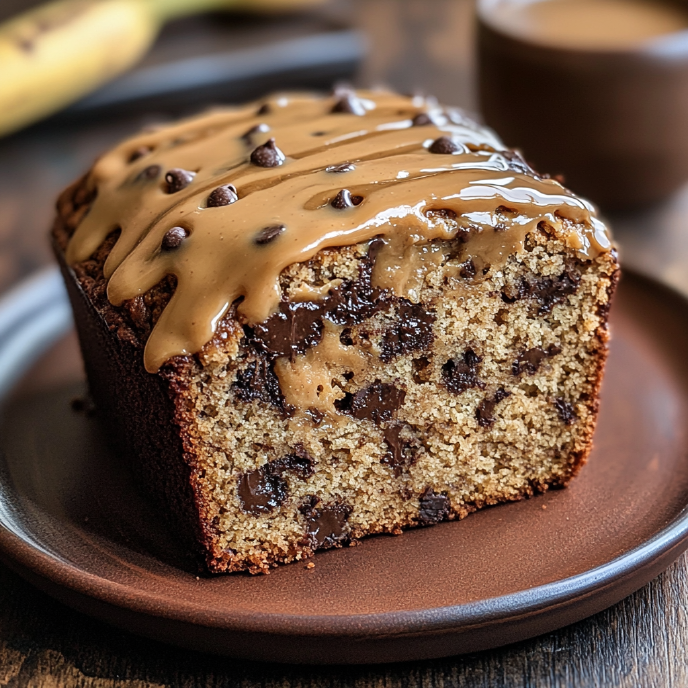 Biscoff Banana Bread with Chocolate Chips