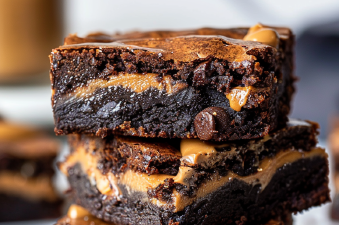 Fudgy Biscoff Brownies