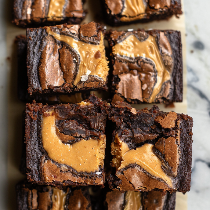 Fudgy Biscoff Brownies