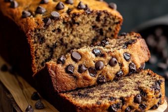 Chocolate Chip Banana Bread Recipe with Sour Cream