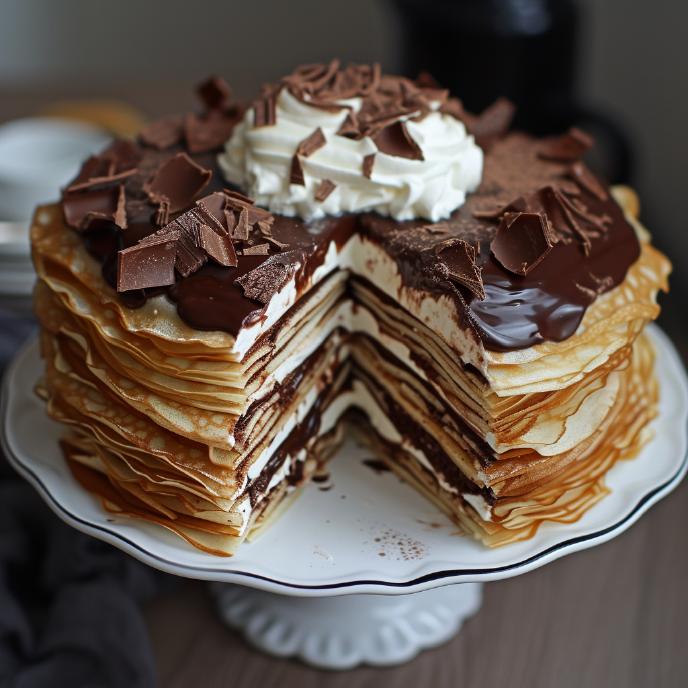 Chocolate Crepe Cake