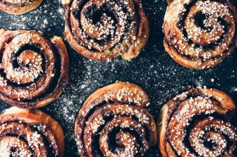 Chocolate Pecan Rolls With Cream Cheese Glaze