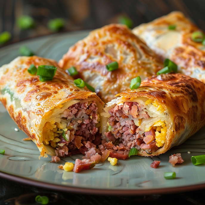 Easy Corned Beef Egg Rolls