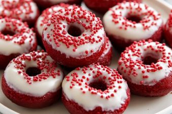 Mini Red Velvet Donuts