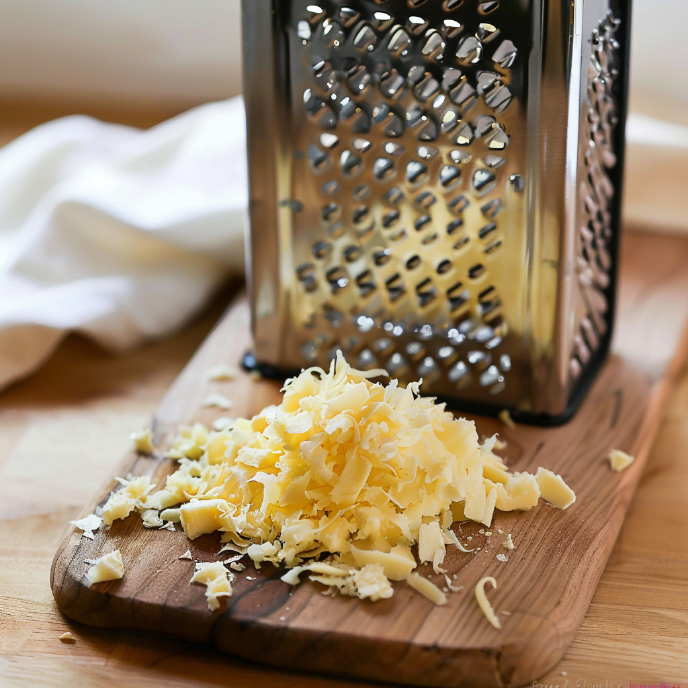 Frozen grated butter