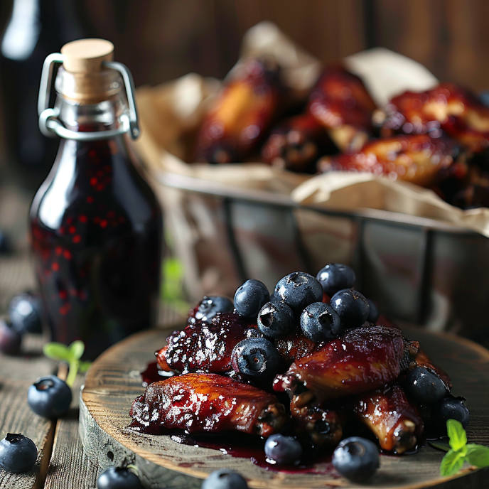 Habanero and Blueberry Hot Sauce Wings