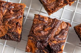 Best Ever Pumpkin Brownies (Super Fudgy)