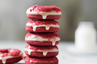 Mini Red Velvet Donuts