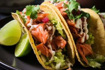 Teriyaki Salmon Tacos