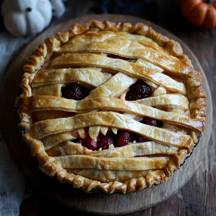 Mummy Halloween Pie