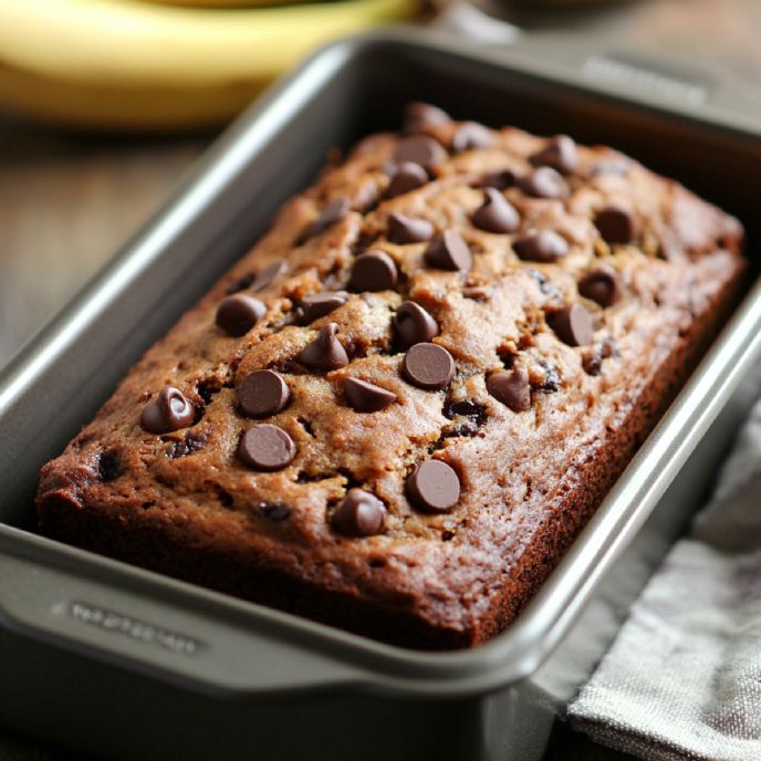 Banana Bread in a Loaf Pan