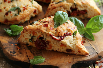 Sun-dried Tomato and Basil Scones