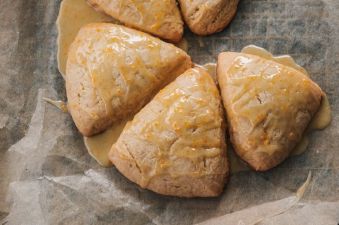 Cinnamon Scones with Orange Spiced Glaze